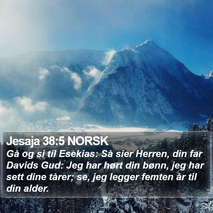 Jesaja 38:5 NORSK Bible Study