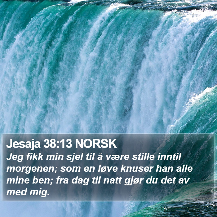 Jesaja 38:13 NORSK Bible Study