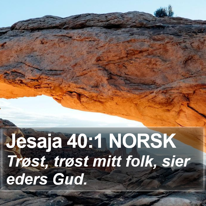 Jesaja 40:1 NORSK Bible Study