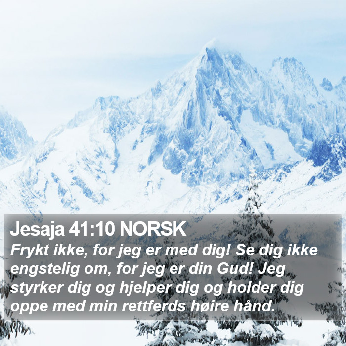 Jesaja 41:10 NORSK Bible Study