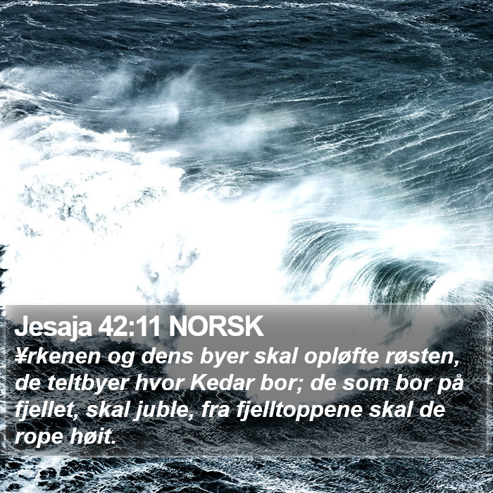 Jesaja 42:11 NORSK Bible Study