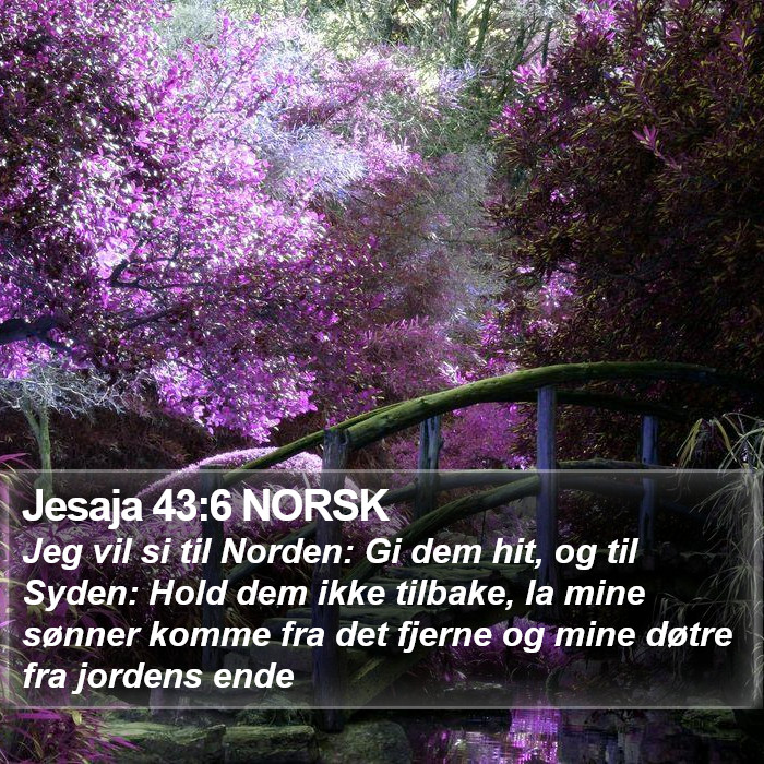 Jesaja 43:6 NORSK Bible Study