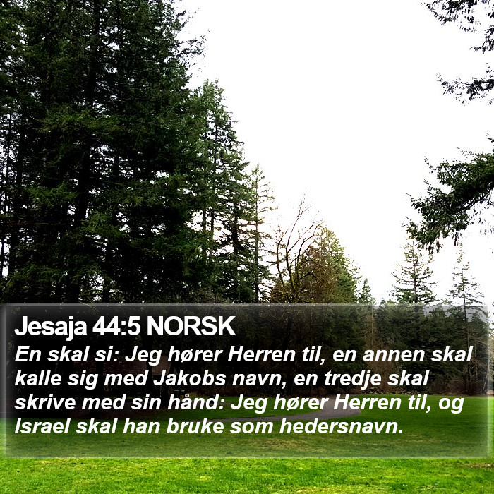 Jesaja 44:5 NORSK Bible Study