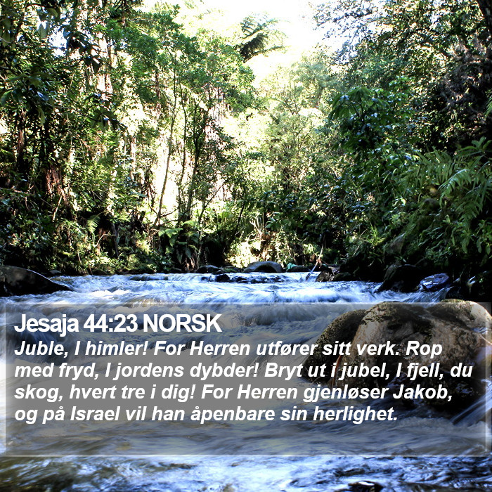 Jesaja 44:23 NORSK Bible Study