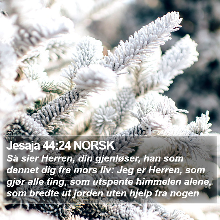 Jesaja 44:24 NORSK Bible Study