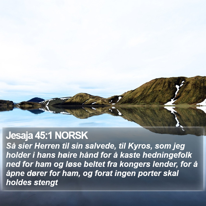 Jesaja 45:1 NORSK Bible Study