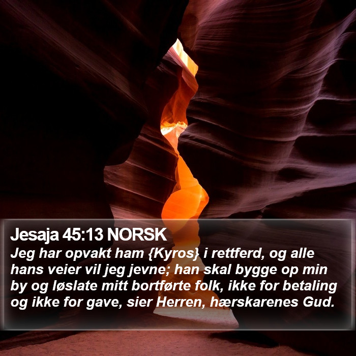 Jesaja 45:13 NORSK Bible Study