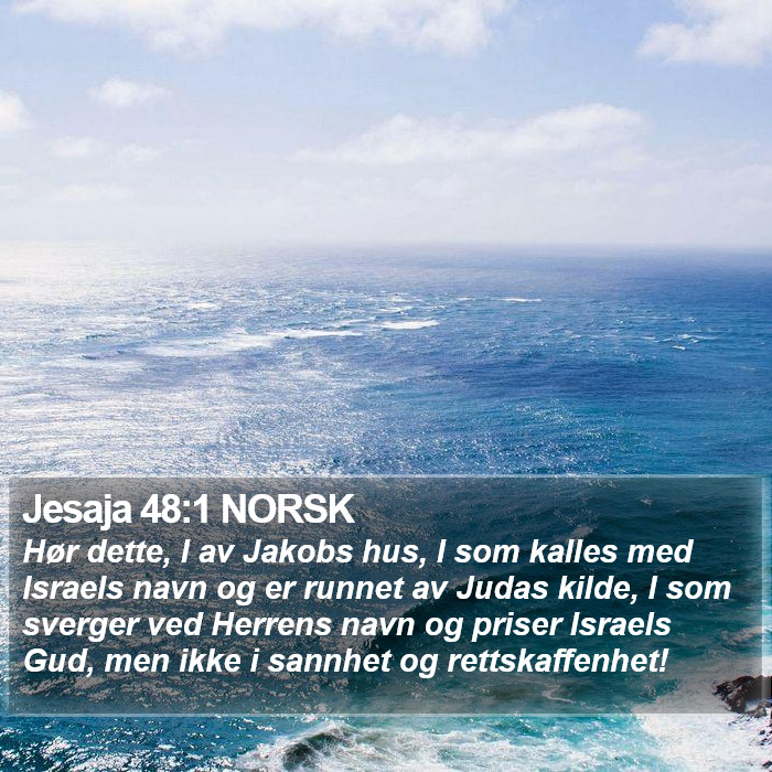 Jesaja 48:1 NORSK Bible Study