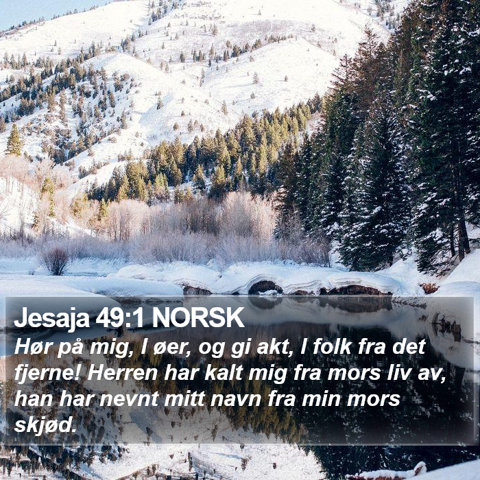 Jesaja 49:1 NORSK Bible Study