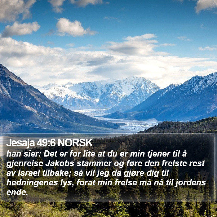 Jesaja 49:6 NORSK Bible Study