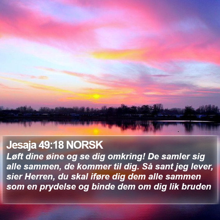 Jesaja 49:18 NORSK Bible Study