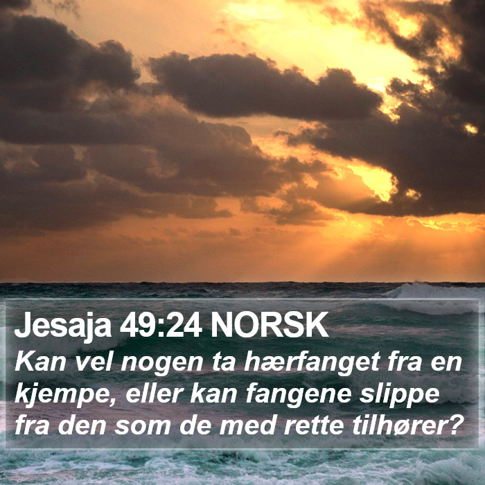 Jesaja 49:24 NORSK Bible Study