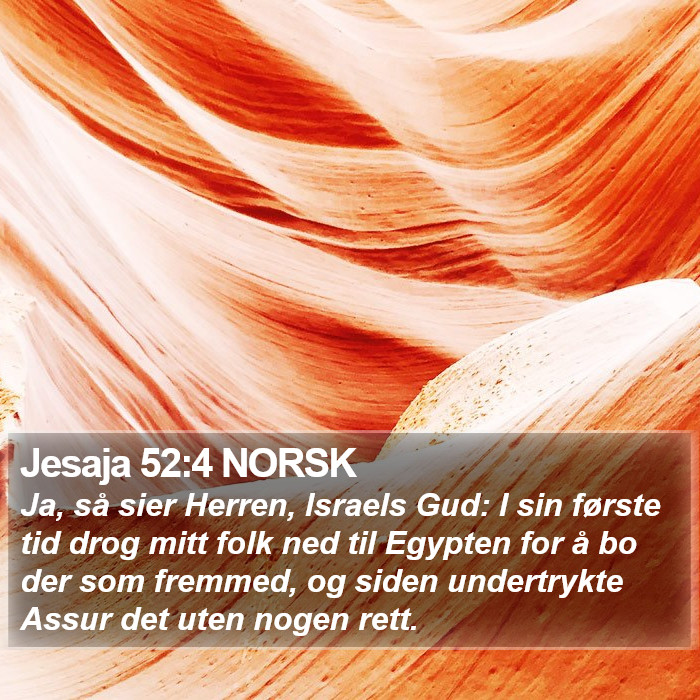 Jesaja 52:4 NORSK Bible Study