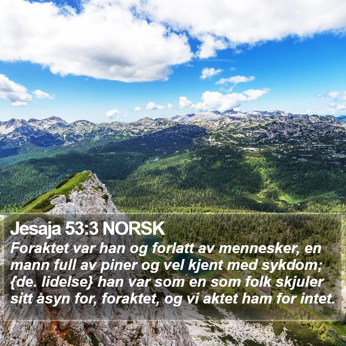 Jesaja 53:3 NORSK Bible Study