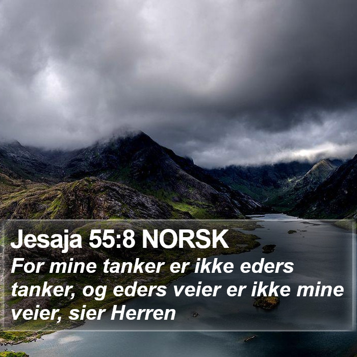 Jesaja 55:8 NORSK Bible Study