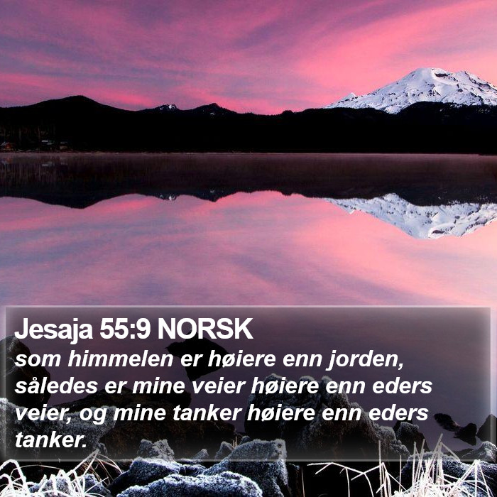 Jesaja 55:9 NORSK Bible Study