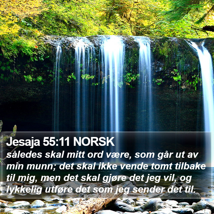 Jesaja 55:11 NORSK Bible Study