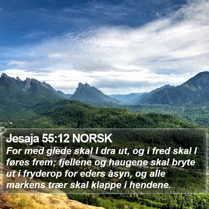 Jesaja 55:12 NORSK Bible Study