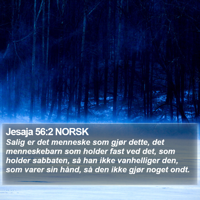 Jesaja 56:2 NORSK Bible Study