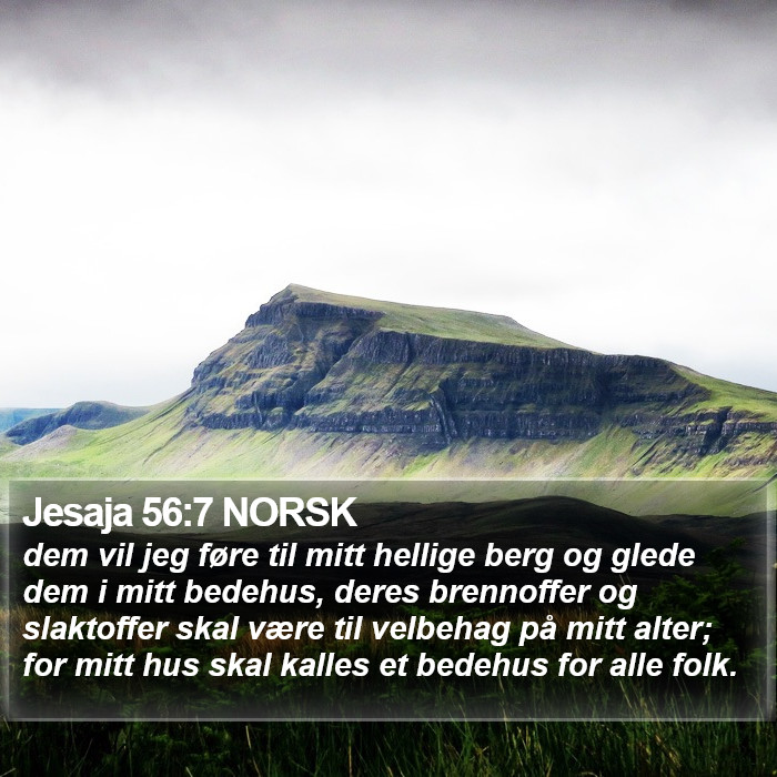 Jesaja 56:7 NORSK Bible Study