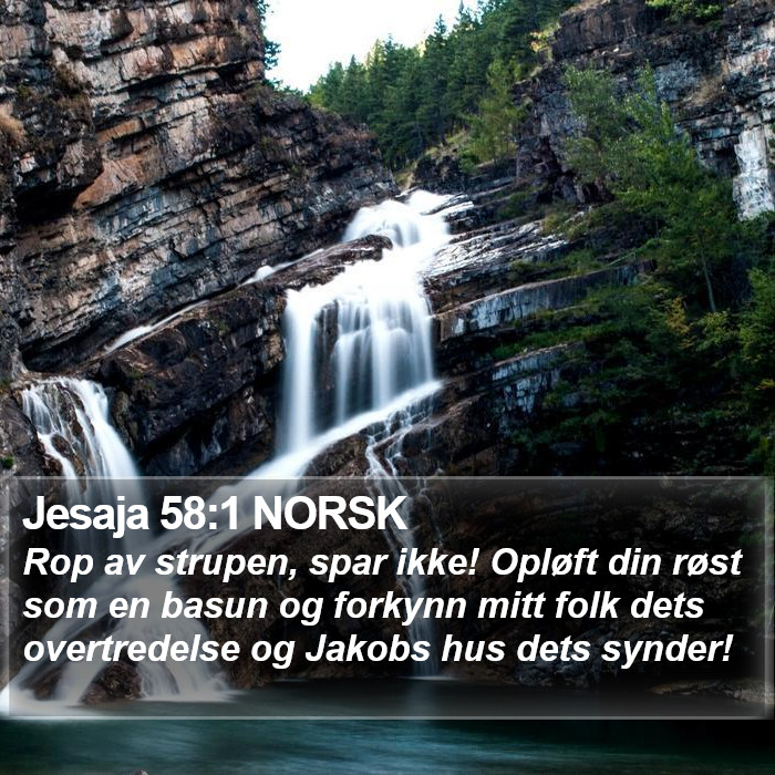 Jesaja 58:1 NORSK Bible Study