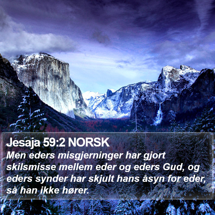 Jesaja 59:2 NORSK Bible Study