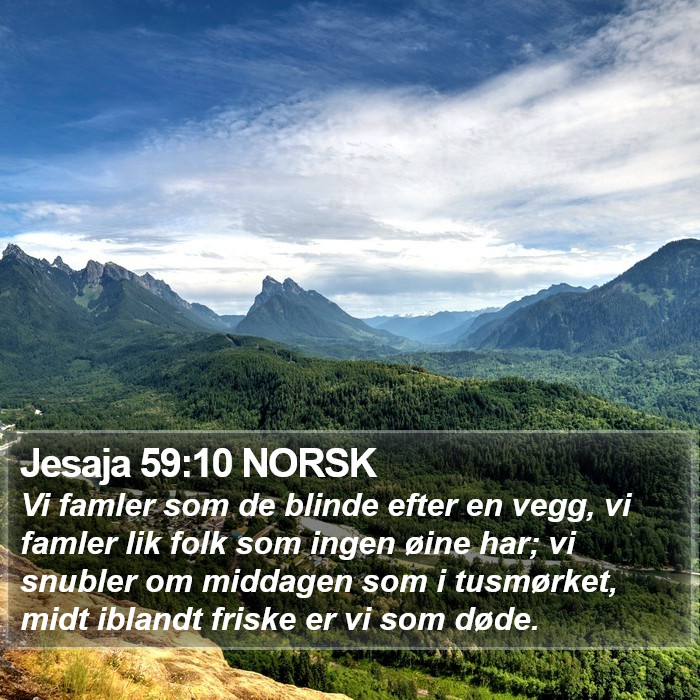 Jesaja 59:10 NORSK Bible Study