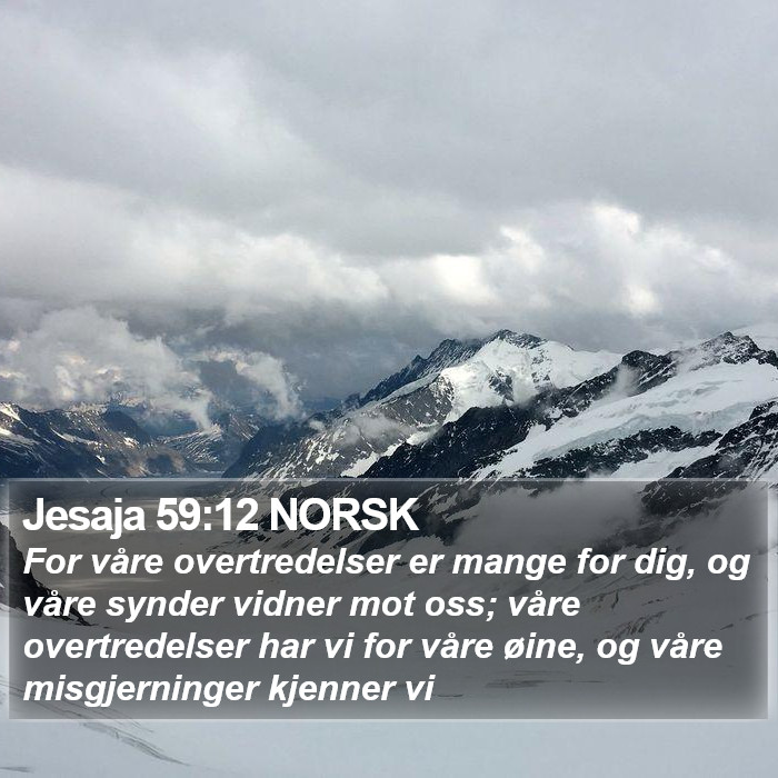 Jesaja 59:12 NORSK Bible Study