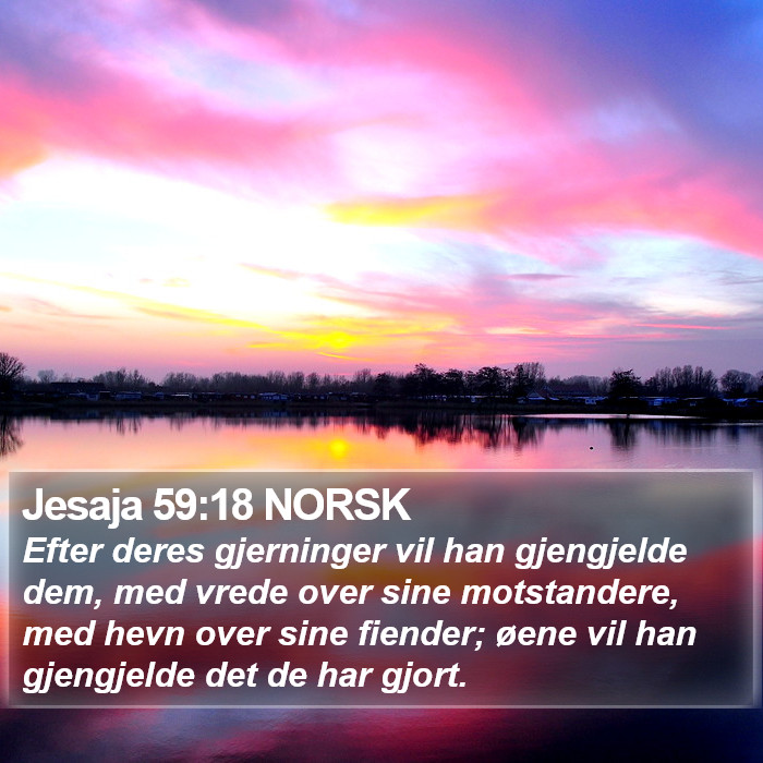 Jesaja 59:18 NORSK Bible Study