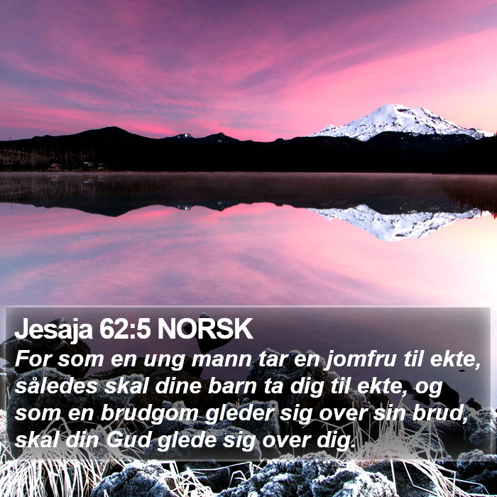 Jesaja 62:5 NORSK Bible Study