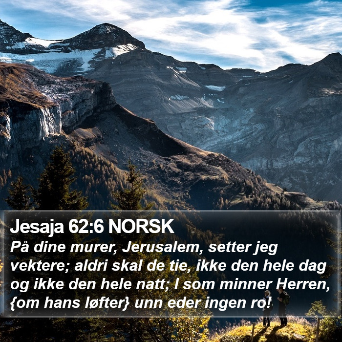 Jesaja 62:6 NORSK Bible Study