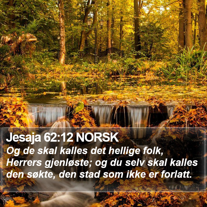 Jesaja 62:12 NORSK Bible Study