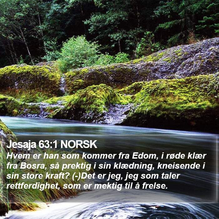 Jesaja 63:1 NORSK Bible Study