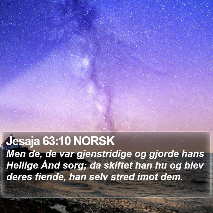 Jesaja 63:10 NORSK Bible Study