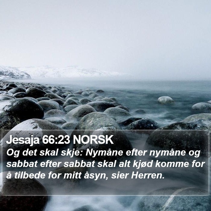 Jesaja 66:23 NORSK Bible Study
