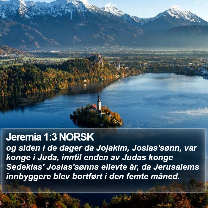 Jeremia 1:3 NORSK Bible Study