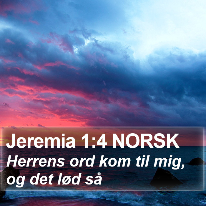 Jeremia 1:4 NORSK Bible Study