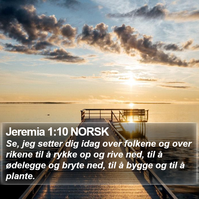 Jeremia 1:10 NORSK Bible Study