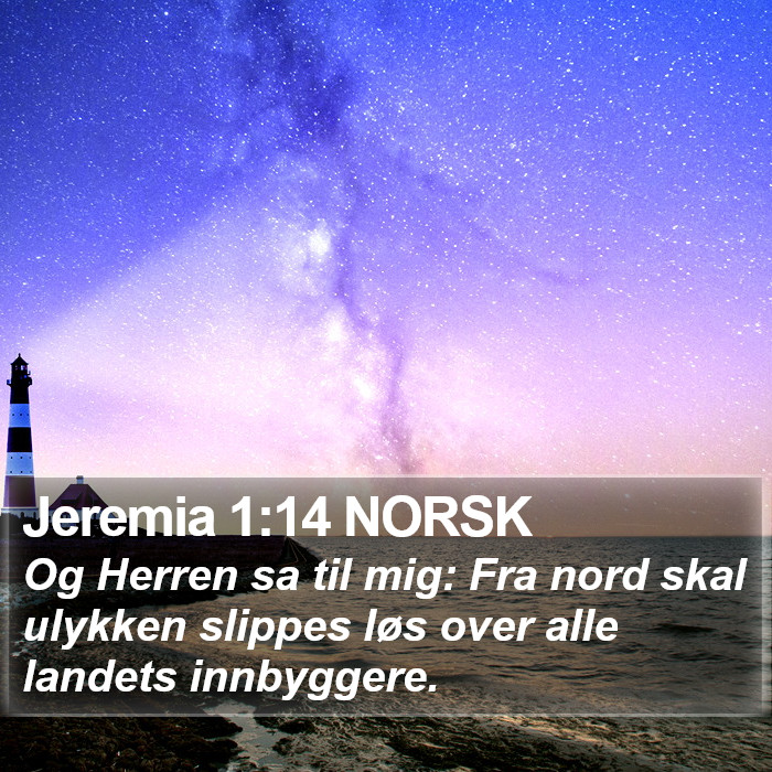 Jeremia 1:14 NORSK Bible Study