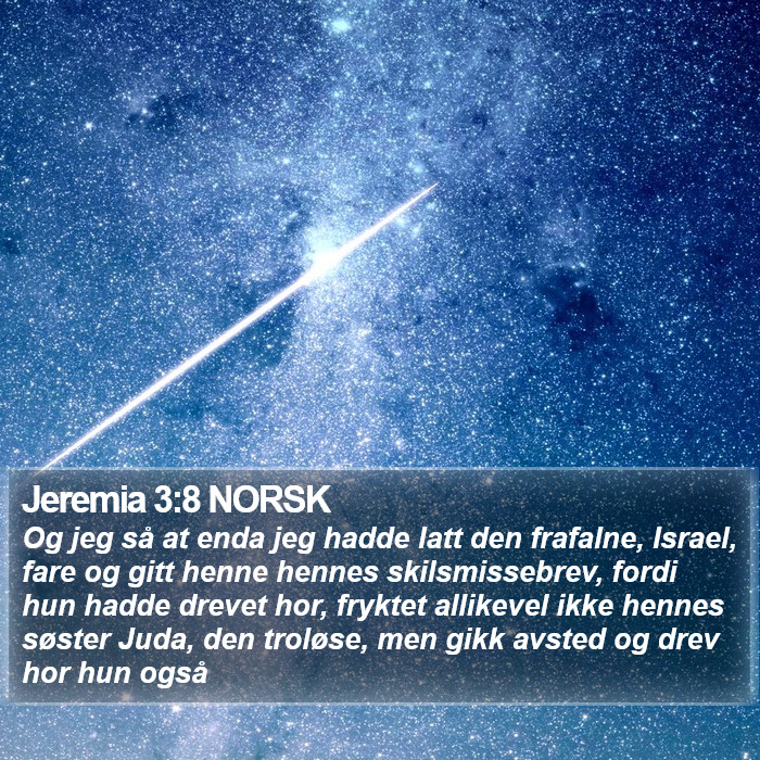 Jeremia 3:8 NORSK Bible Study