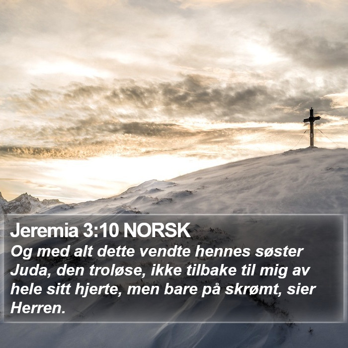 Jeremia 3:10 NORSK Bible Study