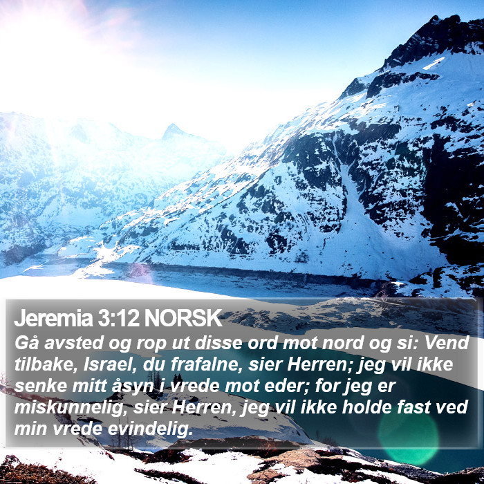 Jeremia 3:12 NORSK Bible Study