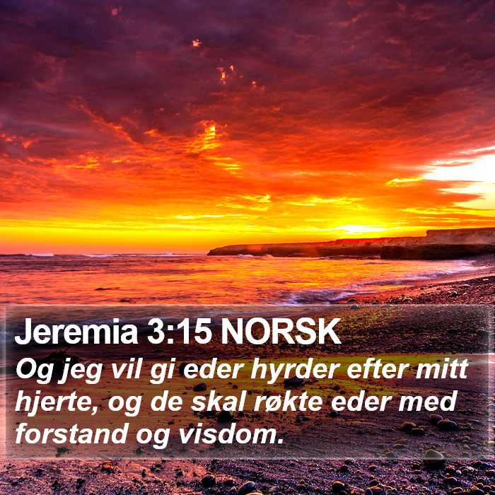 Jeremia 3:15 NORSK Bible Study