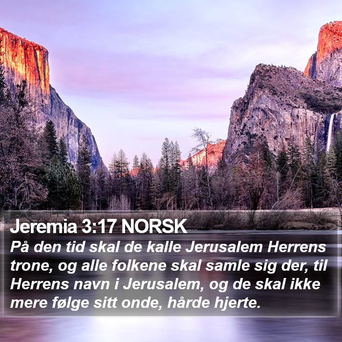 Jeremia 3:17 NORSK Bible Study