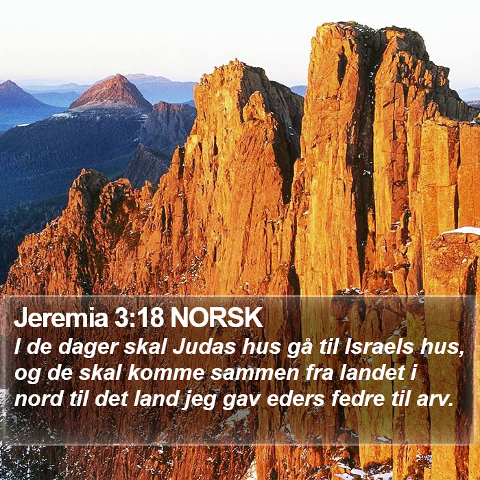 Jeremia 3:18 NORSK Bible Study