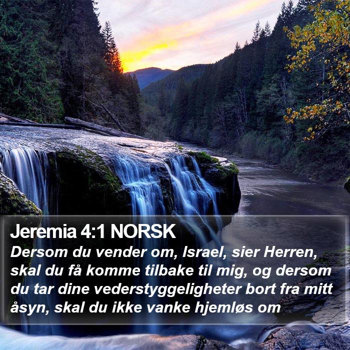 Jeremia 4:1 NORSK Bible Study