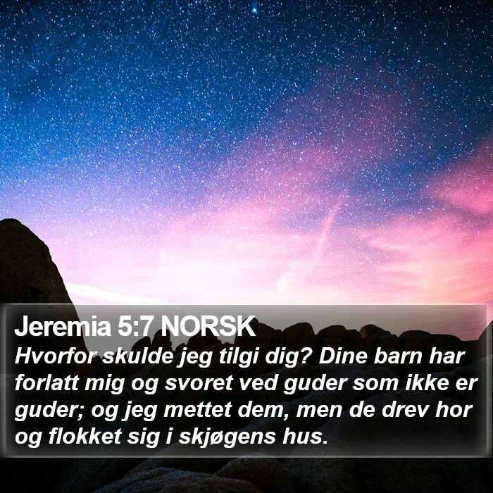 Jeremia 5:7 NORSK Bible Study