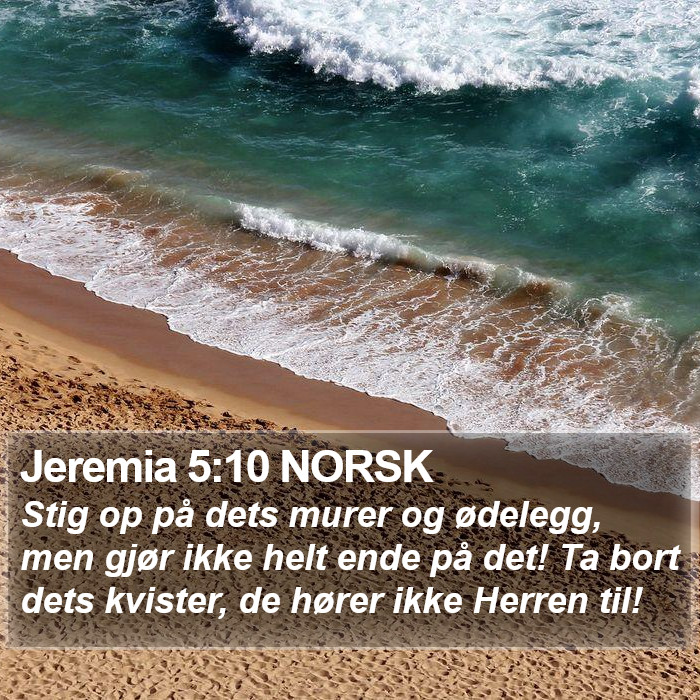 Jeremia 5:10 NORSK Bible Study