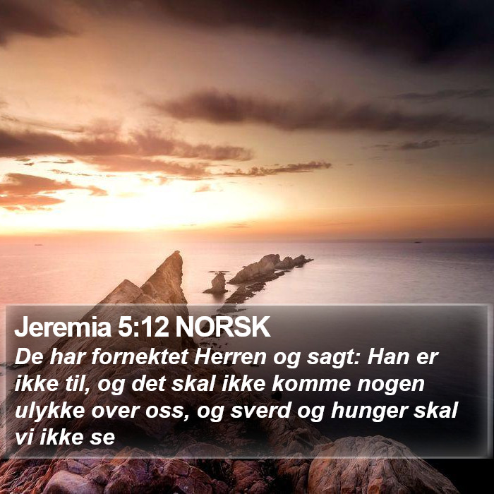 Jeremia 5:12 NORSK Bible Study