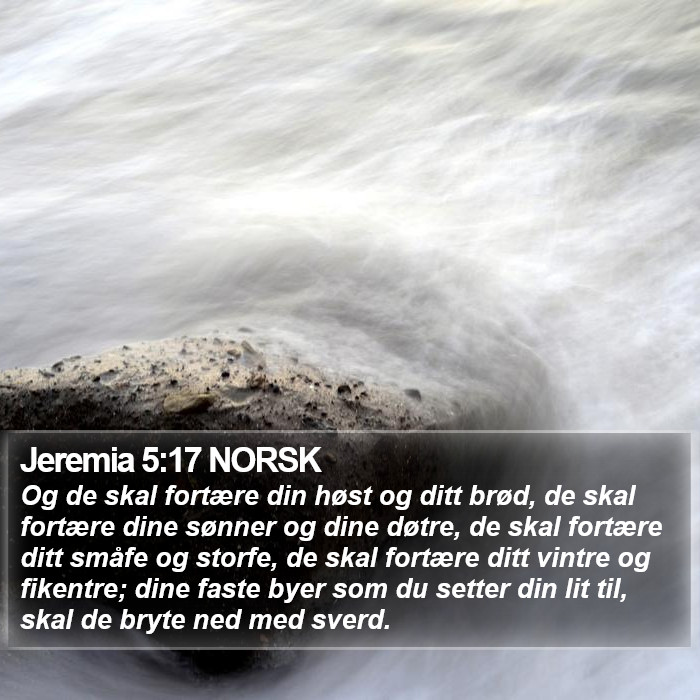 Jeremia 5:17 NORSK Bible Study